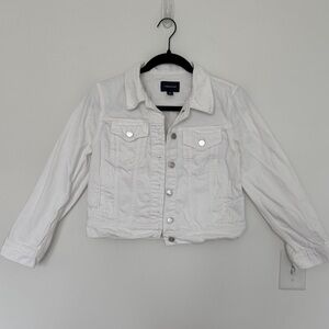 J. Crew Ivory Jean Jacket - Size MP